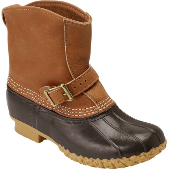 L.L. Bean Shoes Ll Bean Tumbled Leather Lounger Rubber Boots Poshmark